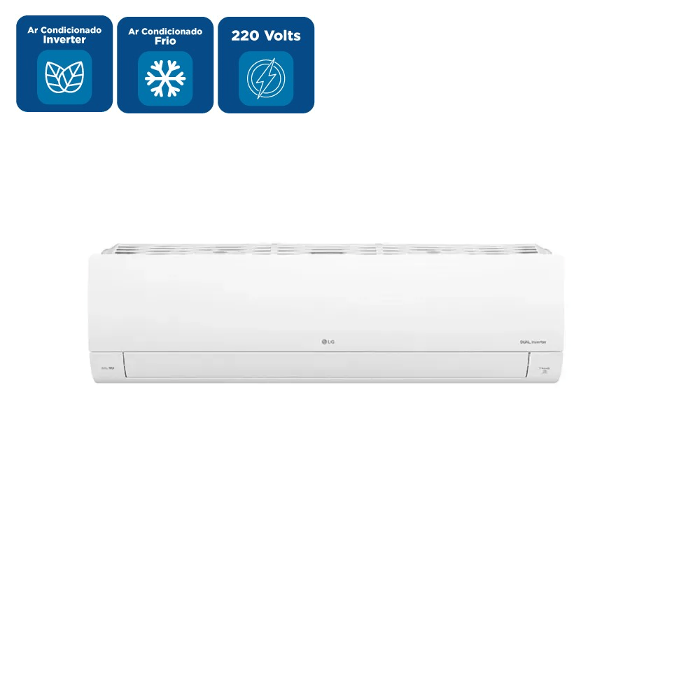 Ar Condicionado Split Inverter 12.000 Btus LG Dual Compact +IA Frio S3-Q12JAQAL - 220 Volts - Imagem 2
