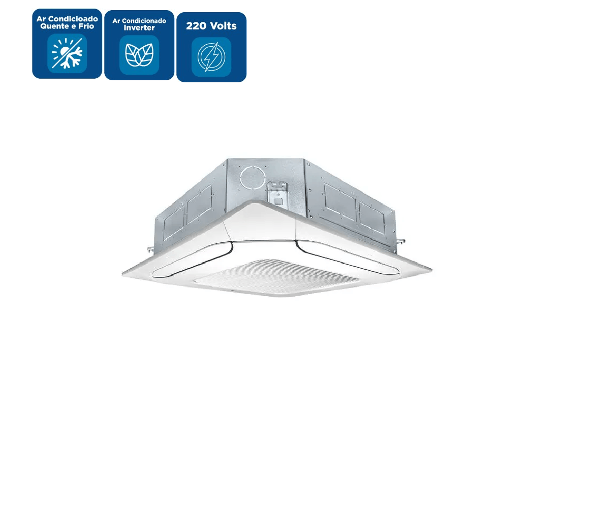 Ar Condicionado Split LG Cassete Inverter 18.000 BTU/h Quente e Frio Monofásico ATNW18GPLP1.ANWZBR1 – 220 Volts - Imagem 2