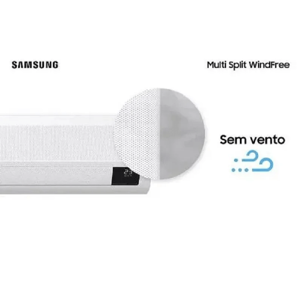 Ar Condicionado Multi Split Samsung Hi Wall Wind Free 2x9000 BTU/h Quente e Frio AJ050AXJ2KH/AZ – 220 Volts - Imagem 3