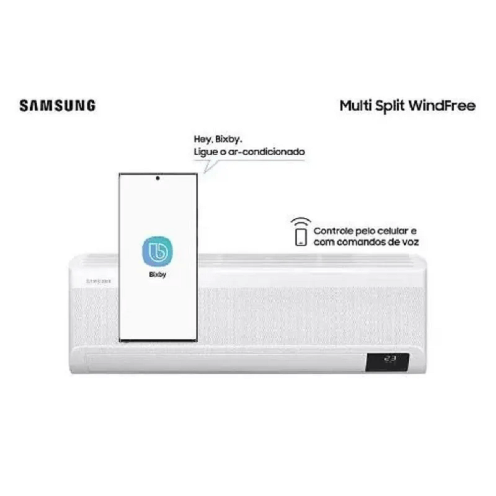 Ar Condicionado Multi Split Samsung Hi Wall Wind Free 3x9000 BTU/h Quente e Frio AJ080AXJ4KH/AZ– 220 Volts - Imagem 4