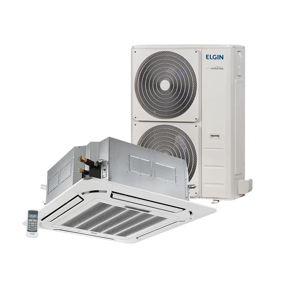 Ar Condicionado Split Cassete Inverter Elgin 48000 BTU/h Frio Monofásico 45KVFI48B2NB – 220 Volts