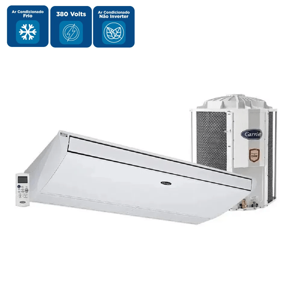 Ar Condicionado Split Teto Carrier Xperience 57000 BTU/h Frio Trifásico 42ZQB60C5 – 380 Volts - Imagem 2