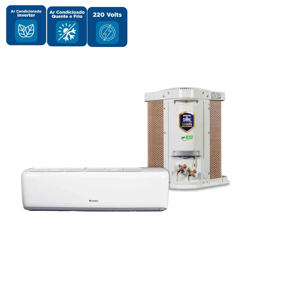 Ar Condicionado Split Hi Wall Inverter Gree G-Top Auto 12000 BTU/h Quente e Frio CB574N09300 – 220 Volts - Imagem 2