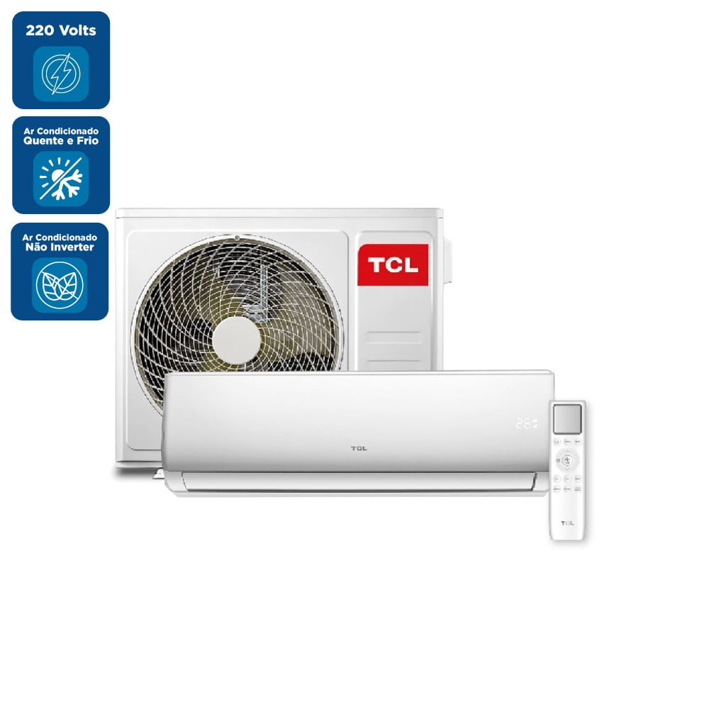 Ar Condicionado Split Hi Wall TCL 22000 BTU/h Quente e Frio TAC-22CHSA2 – 220 Volts - Imagem 2
