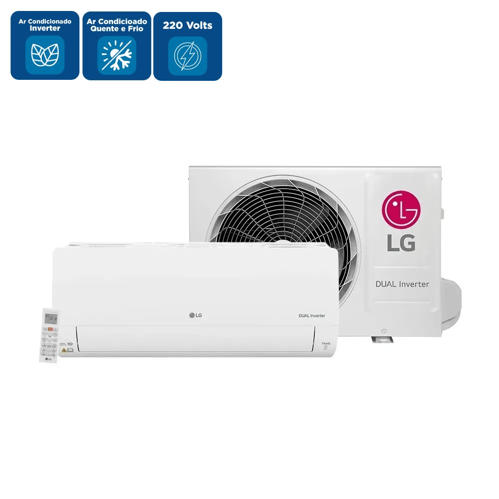 Ar Condicionado Split LG Dual Inverter Voice +AI 24000 BTUs Quente Frio S3-W24K231A – 220 Volts - Imagem 2