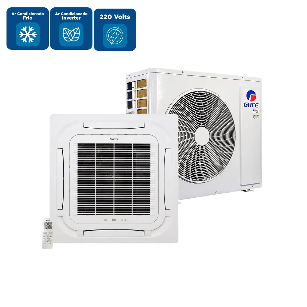 Ar Condicionado Split Cassete Gree G-Prime Compact Inverter 36000 BTU/h Frio Monofásico GULD36T1/A-S – 220 Volts - Imagem 2
