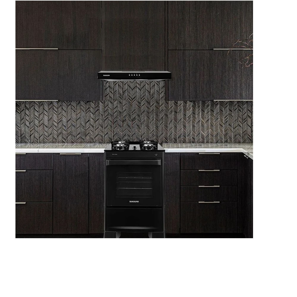 Depurador de Ar Suggar Slim 60cm Preto DPS161PT – 127 Volts - Imagem 8