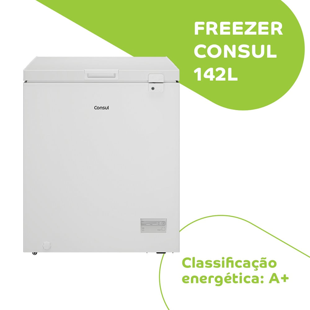 Freezer Horizontal Consul 142 Litros Branco CHA14AB – 220 Volts - Imagem 5