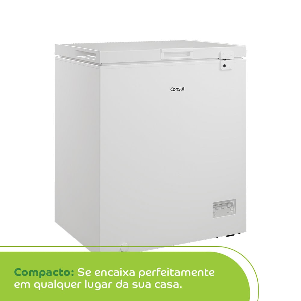 Freezer Horizontal Consul 142 Litros Branco CHA14AB – 220 Volts - Imagem 8