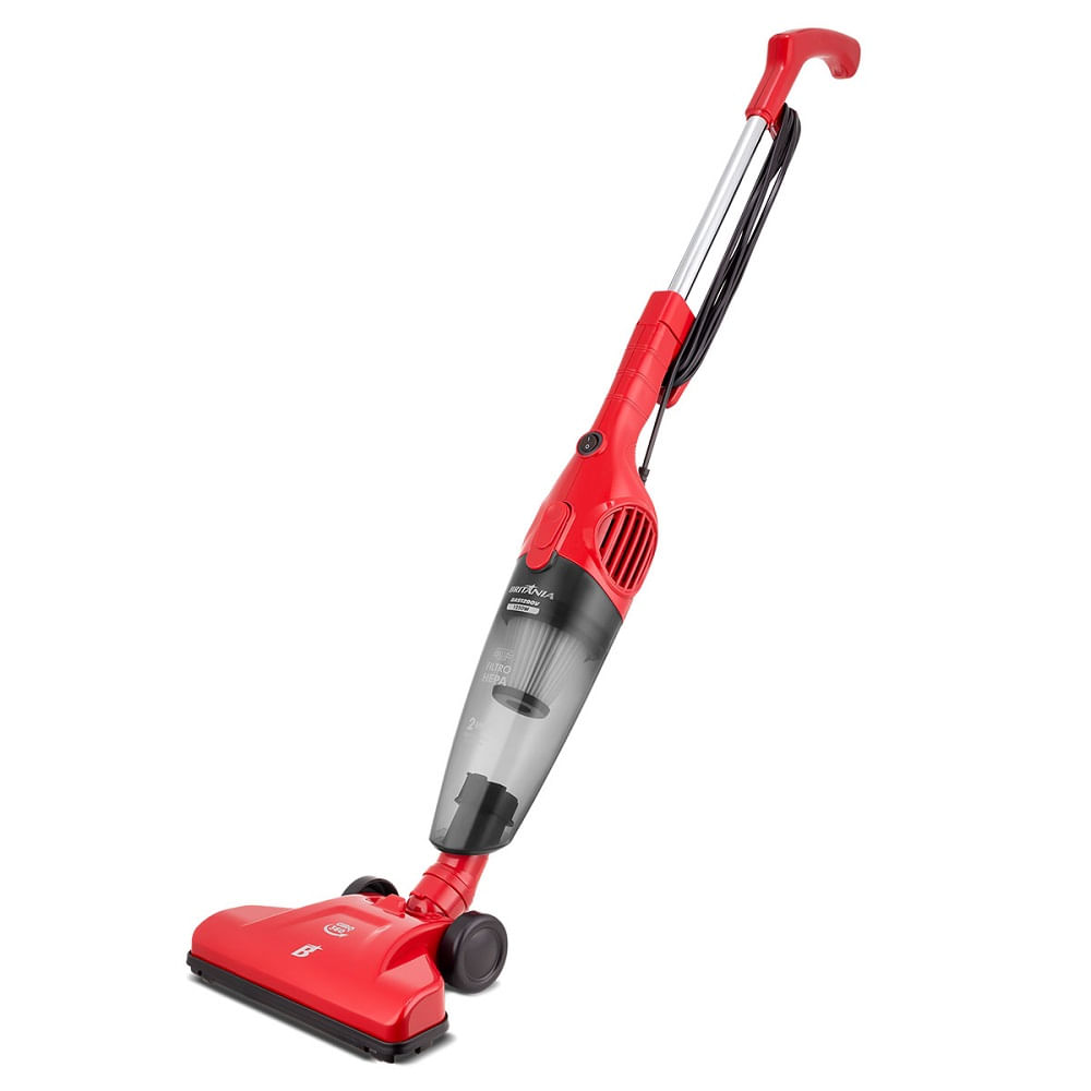 Aspirador de Pó Britânia com Filtro 2 em 1 Vertical Vermelho BAS1290V – 127 Volts - Imagem 4