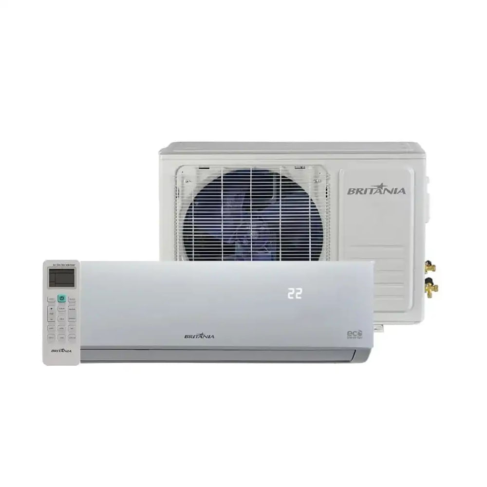 Ar Condicionado Split Inverter Britânia Eco 24000 BTUs Quente e Frio BAC24000IQFM9W – 220 Volts