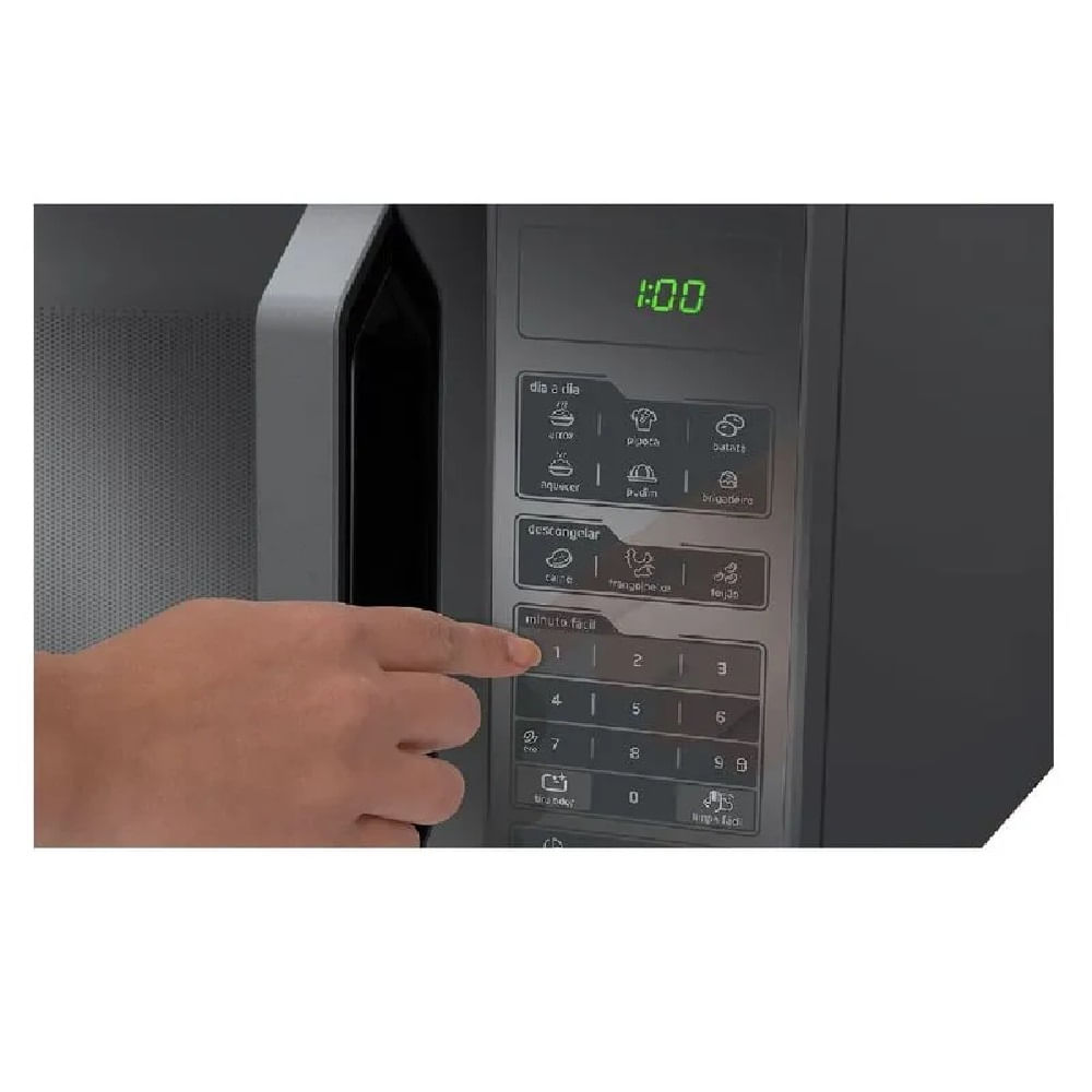 Micro-ondas Midea 27 Litros Prata Espelhado MXSA27S1 – 127 Volts - Imagem 7