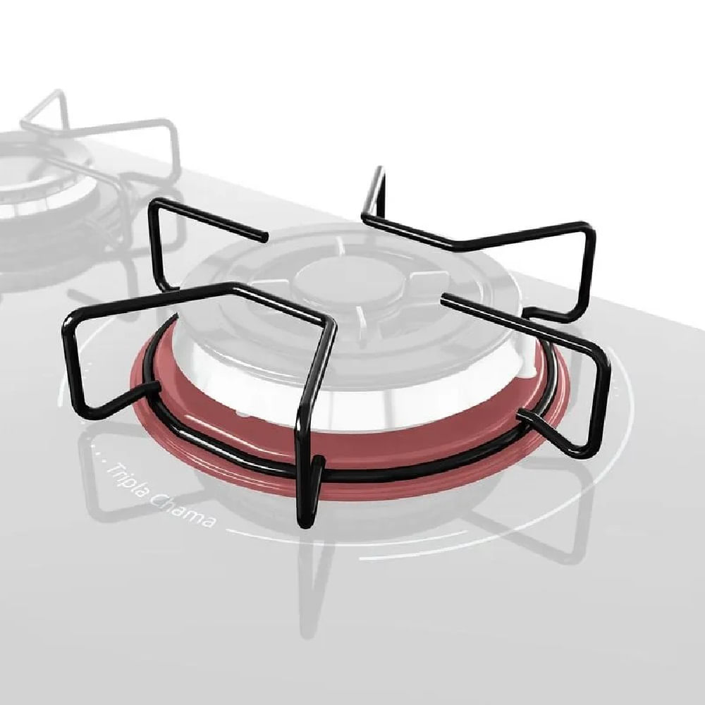 Cooktop a Gás Mueller 5 Bocas Tripla Chama Preto MCG135BG1 – Bivolt - Imagem 7