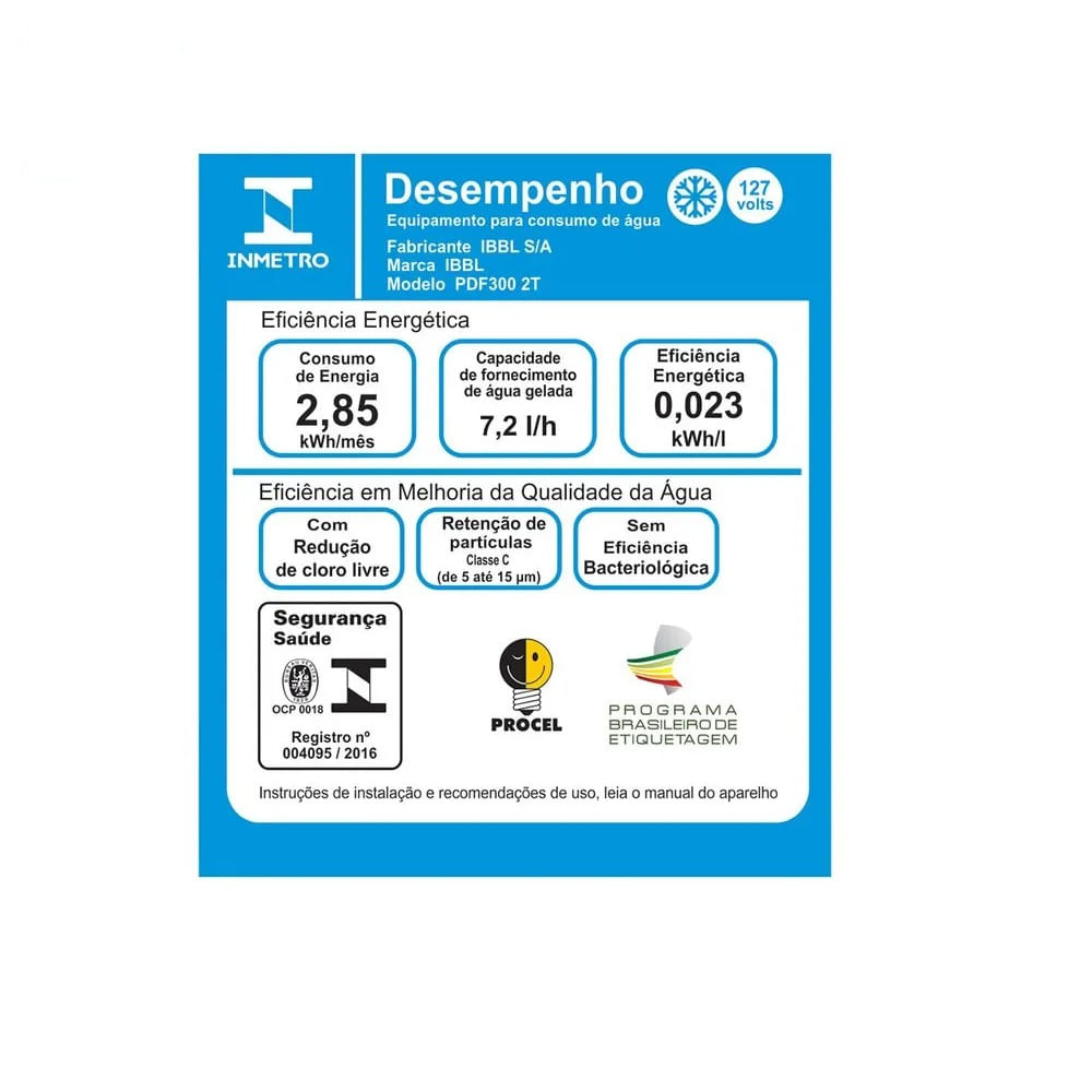 Purificador de Pressão IBBL PDF300 2T - 127 Volts - Imagem 8