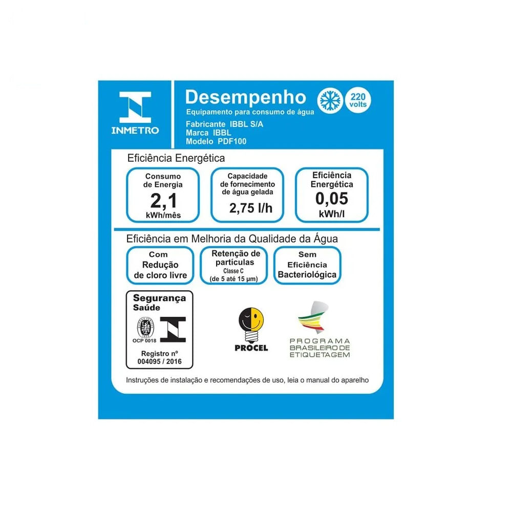 Purificador de Pressão PDF100 IBBL - 220 Volts - Imagem 4
