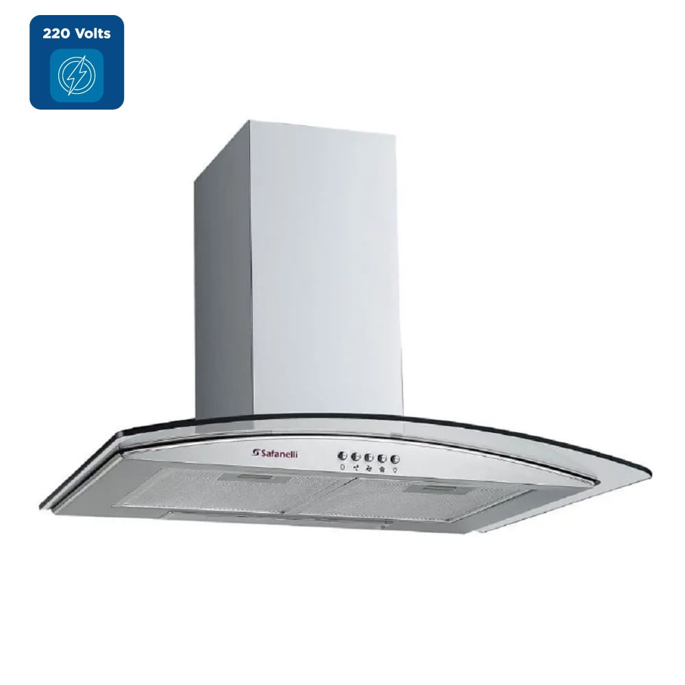 Coifa de Parede Safanelli 60cm Vidro Curvo Inox CVC60220 - 220 Volts - Imagem 2