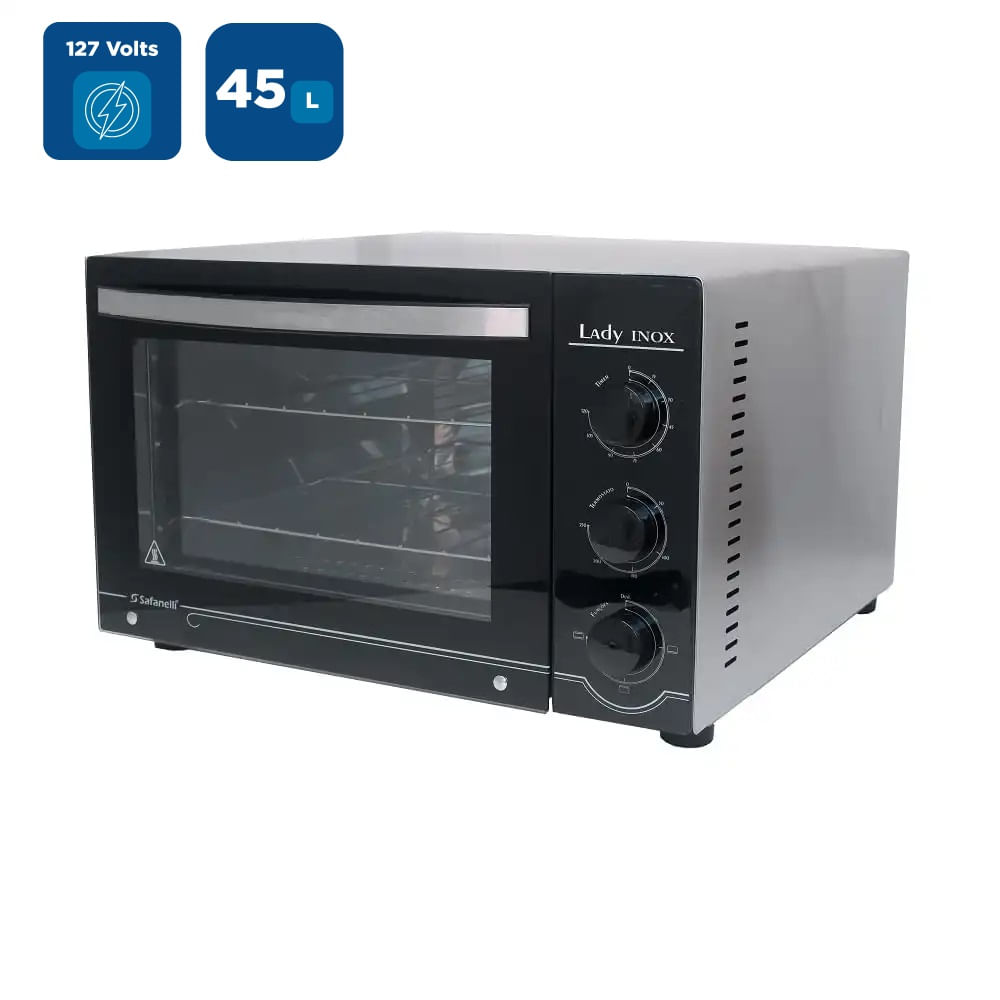 Forno Elétrico Safanelli 45 Litros Lady Com Migalheiro Inox FLP127 – 127 Volts - Imagem 2