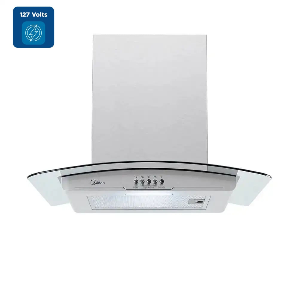 Coifa de Parede Midea 60cm Vidro Inox RGB601 - 127 Volts - Imagem 2