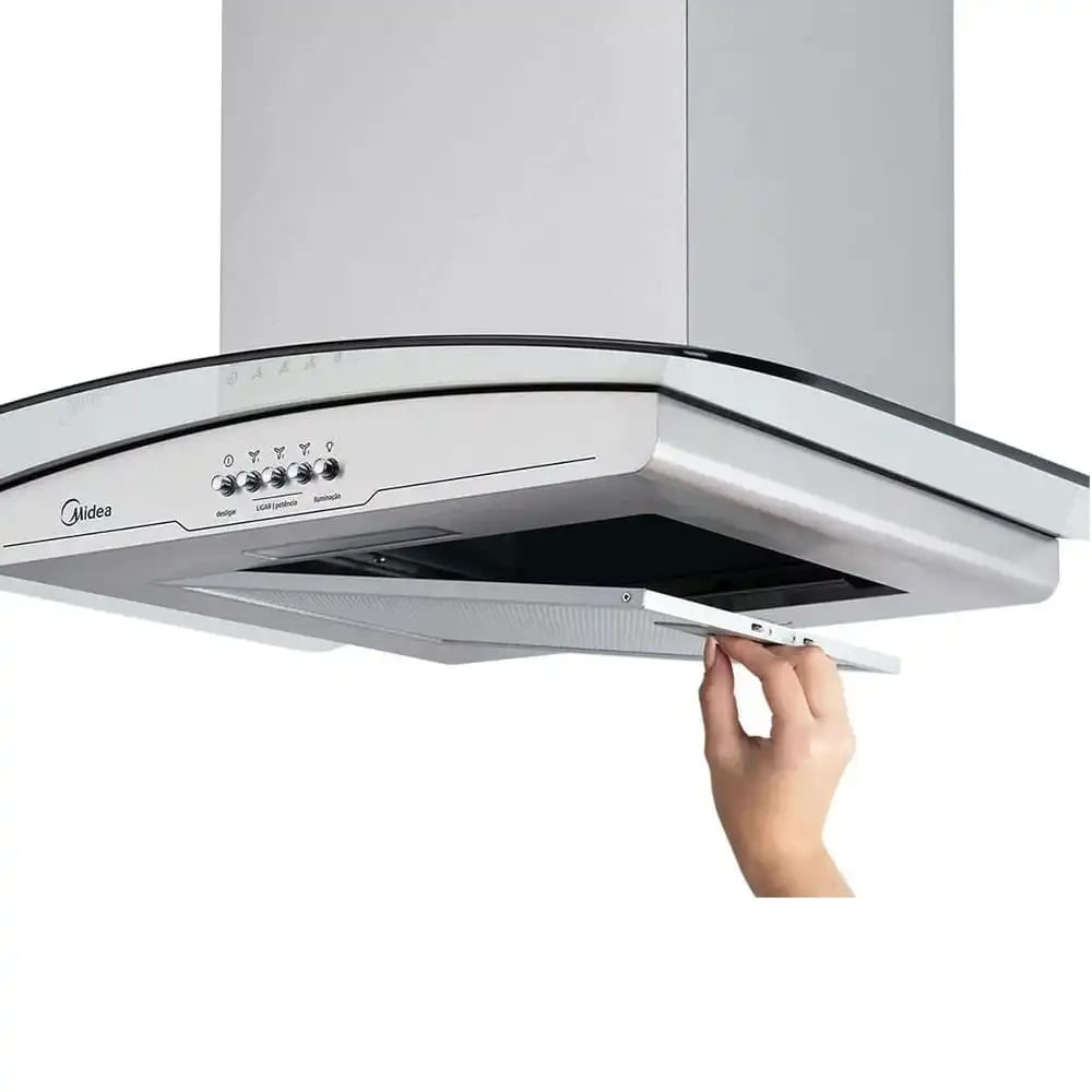 Coifa de Parede Midea 60cm Vidro Inox RGB601 - 127 Volts - Imagem 5