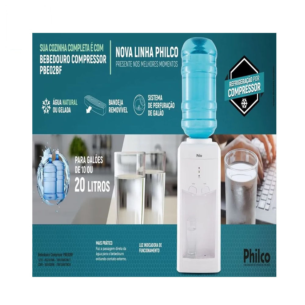 Bebedouro Philco Compressor PBE02BF– 220 Volts - Imagem 6