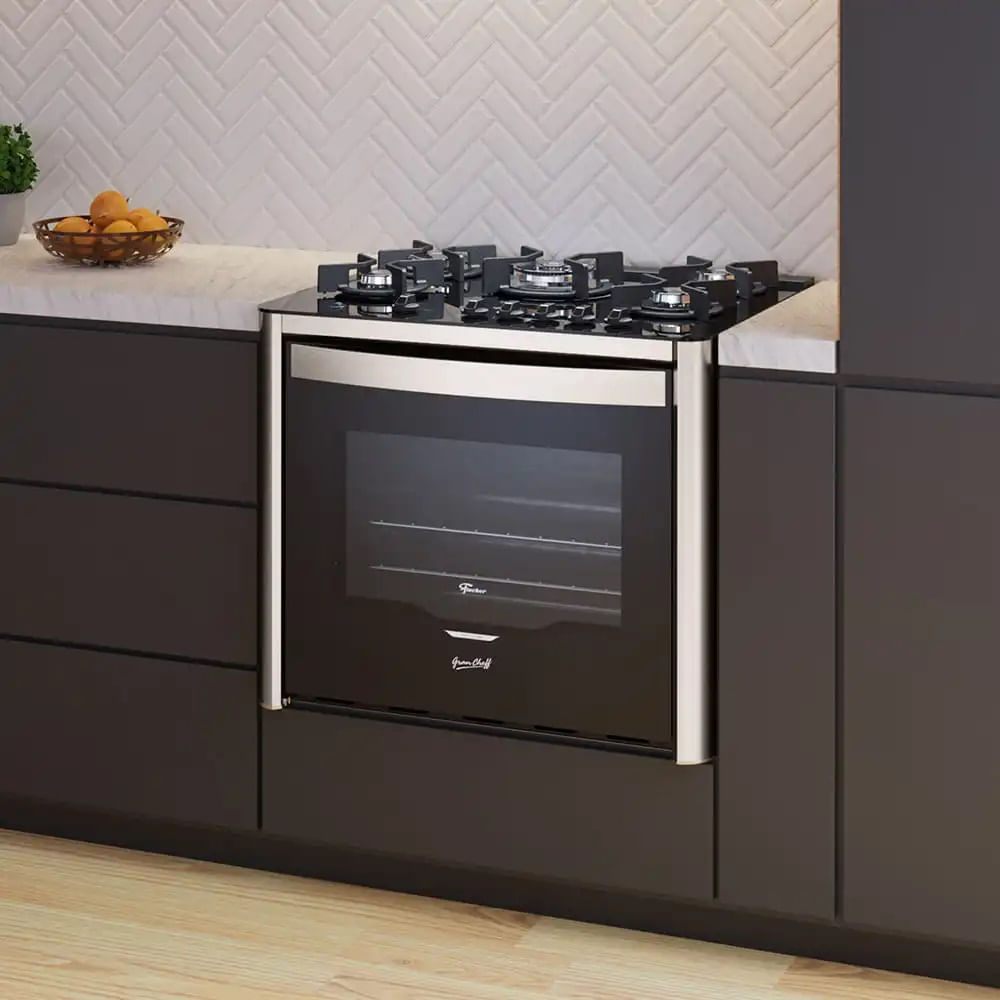 Fogão de Embutir Fischer 5 Bocas Gran Cheff - 220 Volts - Imagem 9