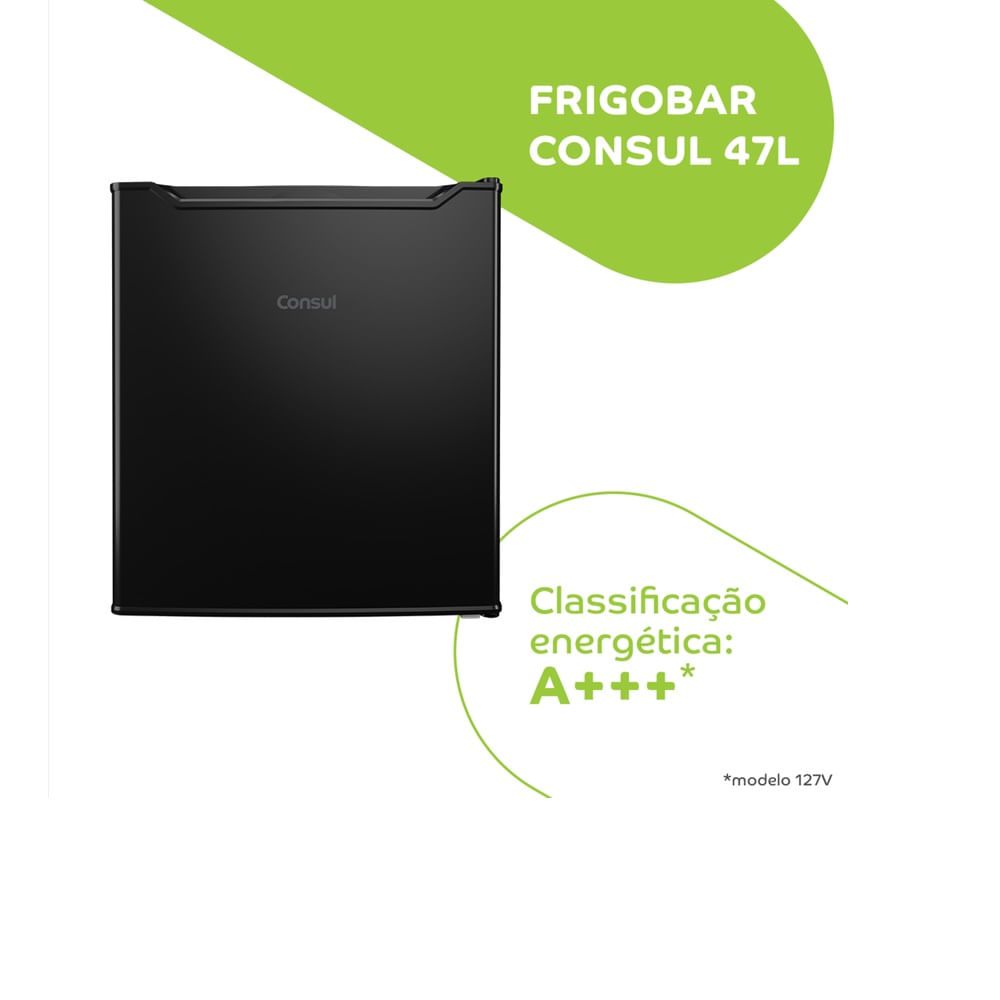 Frigobar Consul 47 Litros Preto CRC04AE – 127 Volts - Imagem 5