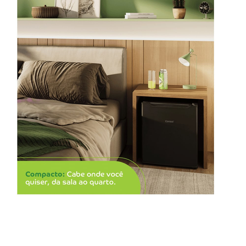 Frigobar Consul 47 Litros Preto CRC04AE – 127 Volts - Imagem 12