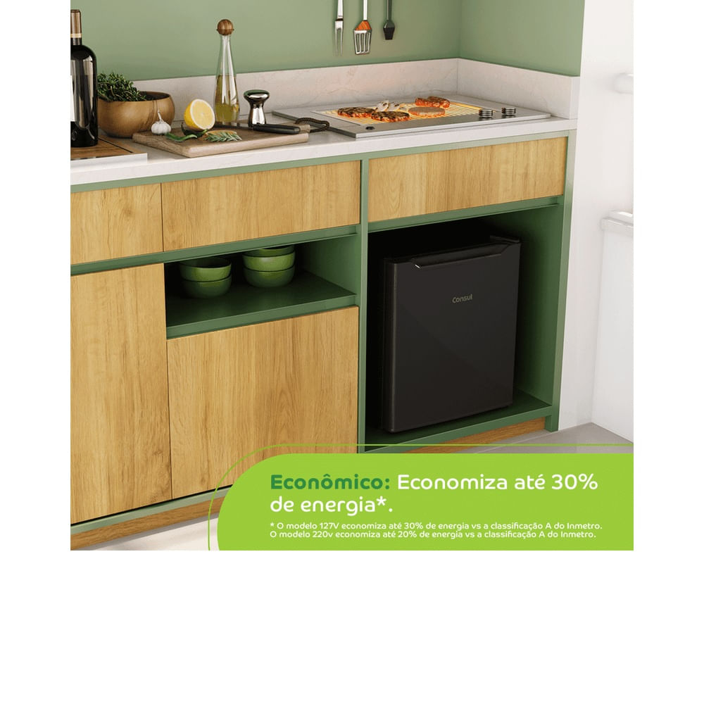 Frigobar Consul 47 Litros Preto CRC04AE – 220 Volts - Imagem 10