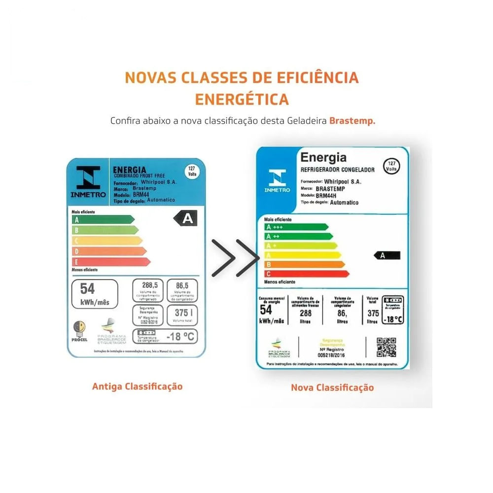 Refrigerador Brastemp Frost Free 375 Litros Duplex com Compartimento Extrafrio Inox BRM44HK - 127 Volts - Imagem 7