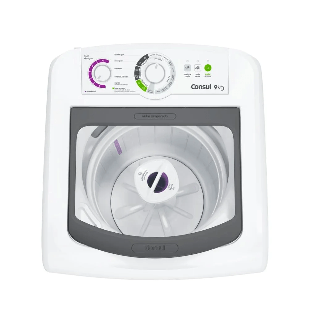 Lavadora de Roupas Consul 9Kg com Dosagem Econômica e Ciclo Edredom Branca CWB09BB – 220 Volts - Imagem 4
