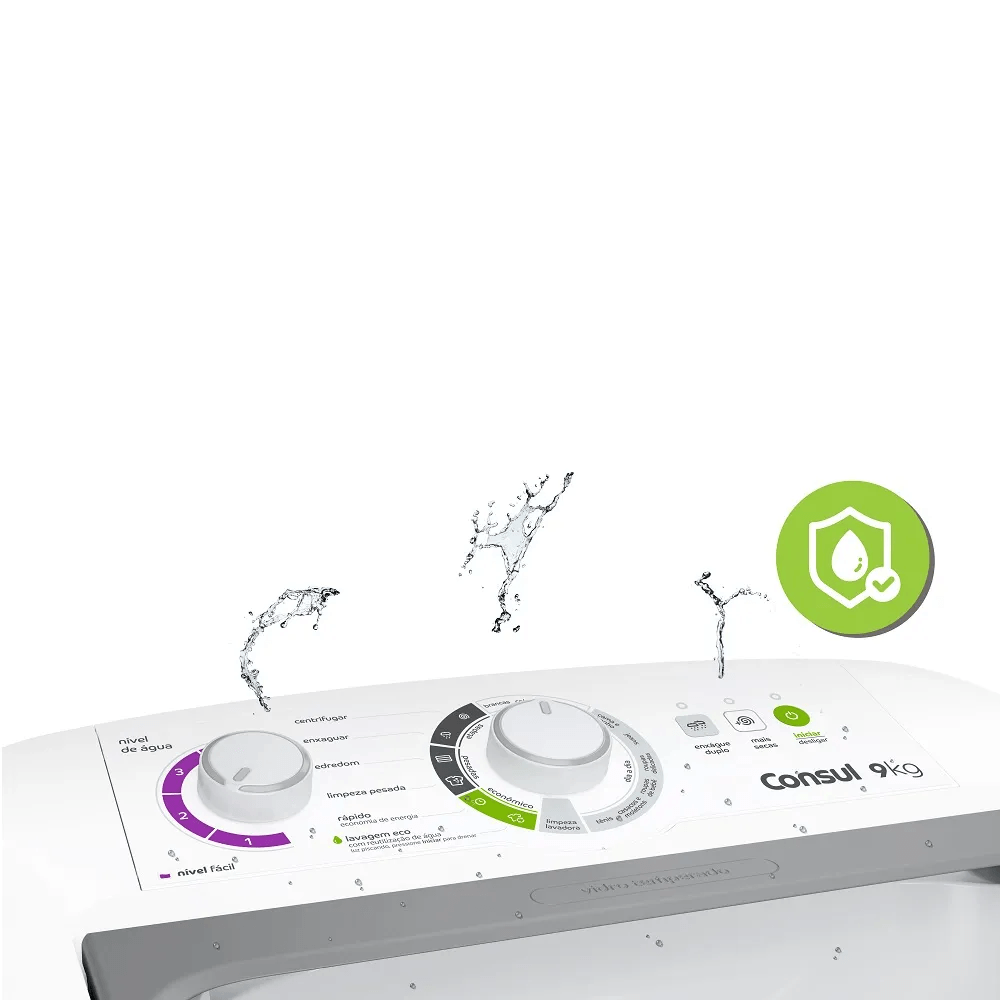 Lavadora de Roupas Consul 9Kg com Dosagem Econômica e Ciclo Edredom Branca CWB09BB – 220 Volts - Imagem 8