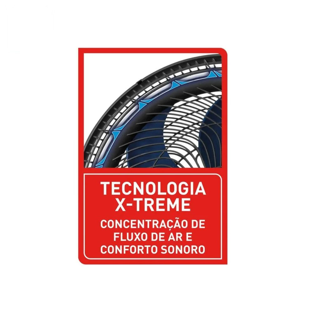 Ventilador de Mesa Arno 40cm X-Treme 7 Preto VE70 – 127 Volts - Imagem 8