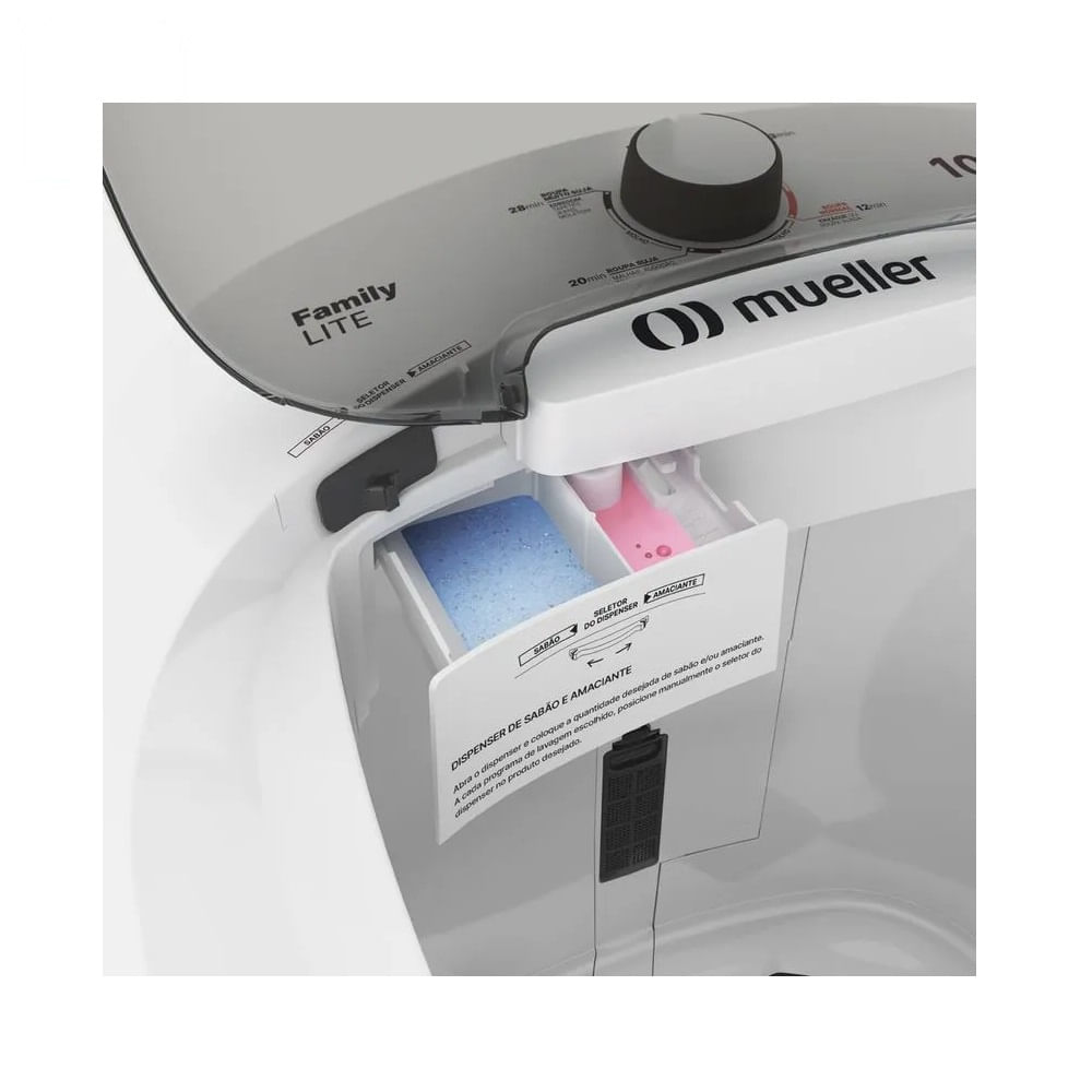 Lavadora de Roupas Mueller Family Lite 10 Kg Branca – 220 Volts - Imagem 6