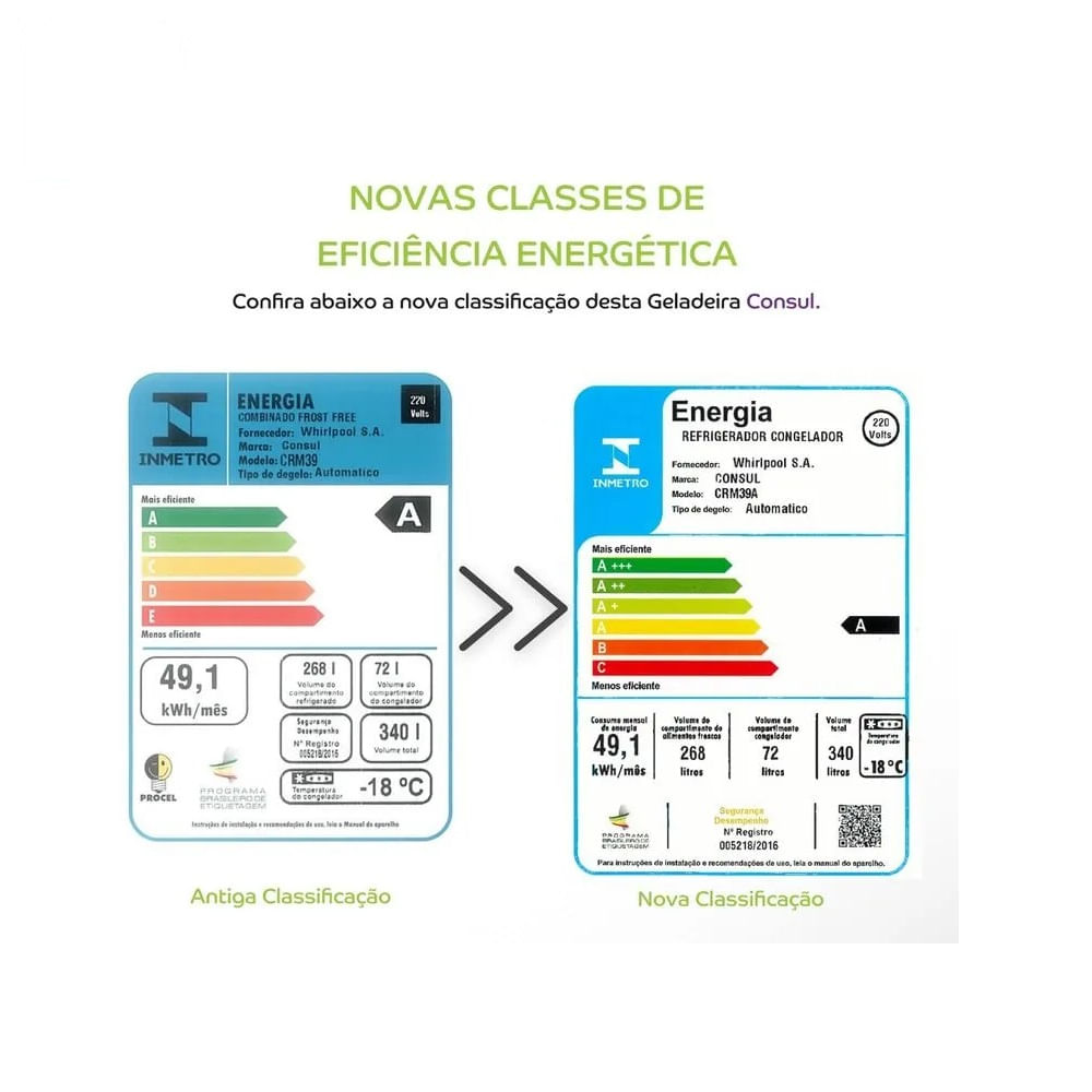 Refrigerador Consul Frost Free 340L Evox CRM39AK – 220 Volts - Imagem 10