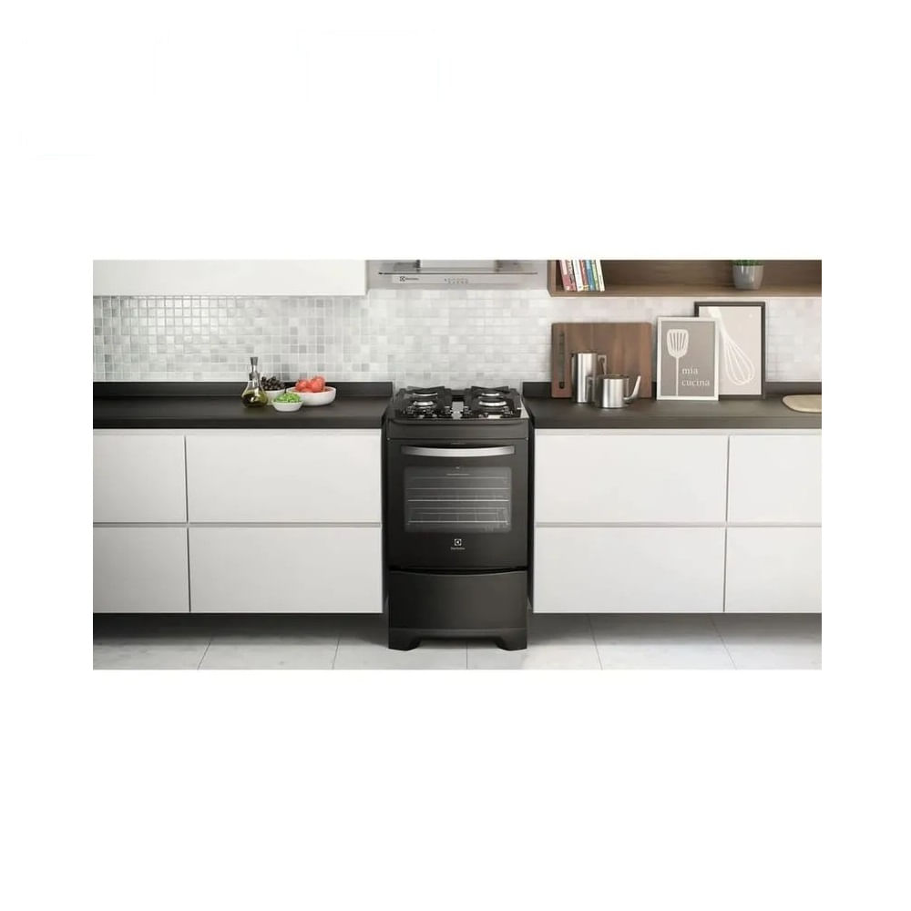 Fogão de Piso Electrolux 4 Bocas Preto 52LPV - Bivolt - Imagem 6
