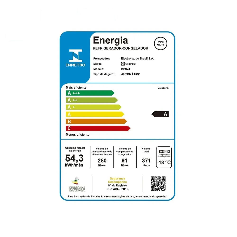 Refrigerador Electrolux Frost Free 371 Litros Branco DFN41 - 220 Volts - Imagem 11