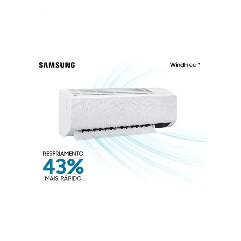 Ar Condicionado Split Samsung Inverter WindFree 22000 BTU/h Quente e Frio AR24TSHCBWKNAZ – 220 Volts - Imagem 5