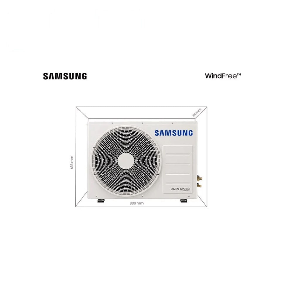 Ar Condicionado Split Samsung Inverter WindFree 22000 BTU/h Quente e Frio AR24TSHCBWKNAZ – 220 Volts - Imagem 10