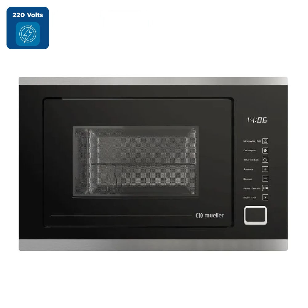 Micro-ondas de Embutir Mueller 25 Litros Preto MMO0225G1 - 220 Volts - Imagem 2