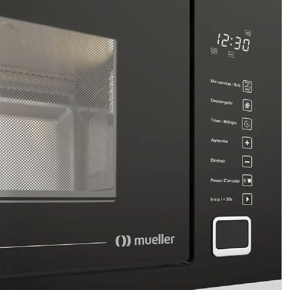 Micro-ondas de Embutir Mueller 25 Litros Preto MMO0225G1 - 220 Volts - Imagem 3