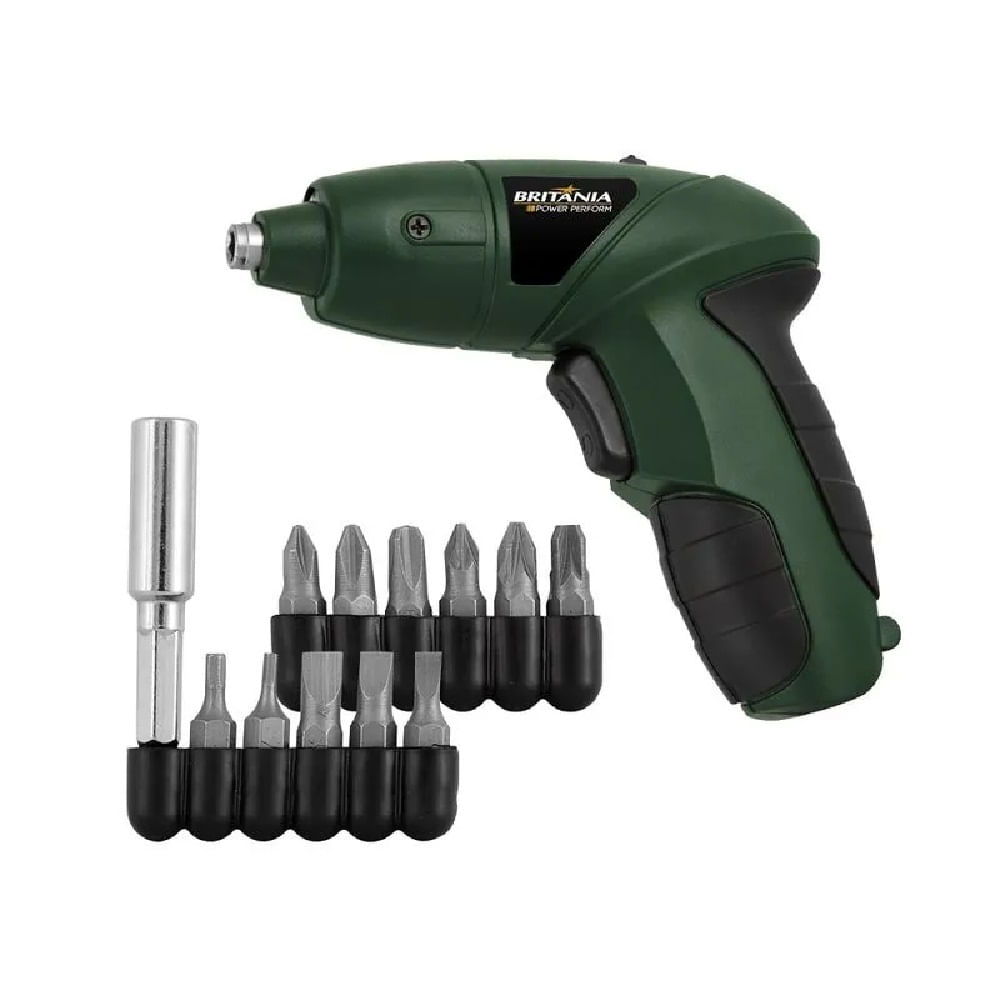 Parafusadeira Britânia 4,8V Verde BPF01 – Bivolt - Imagem 3