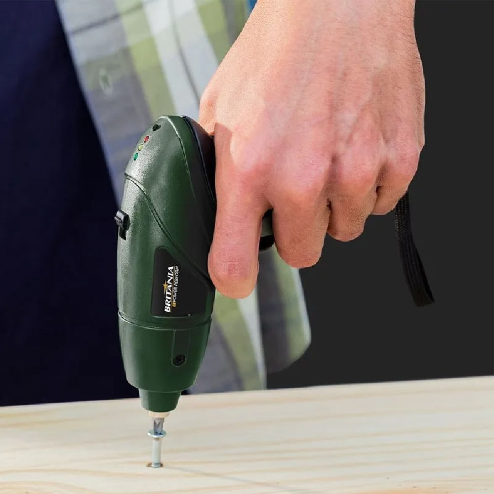 Parafusadeira Britânia 4,8V Verde BPF01 – Bivolt - Imagem 7