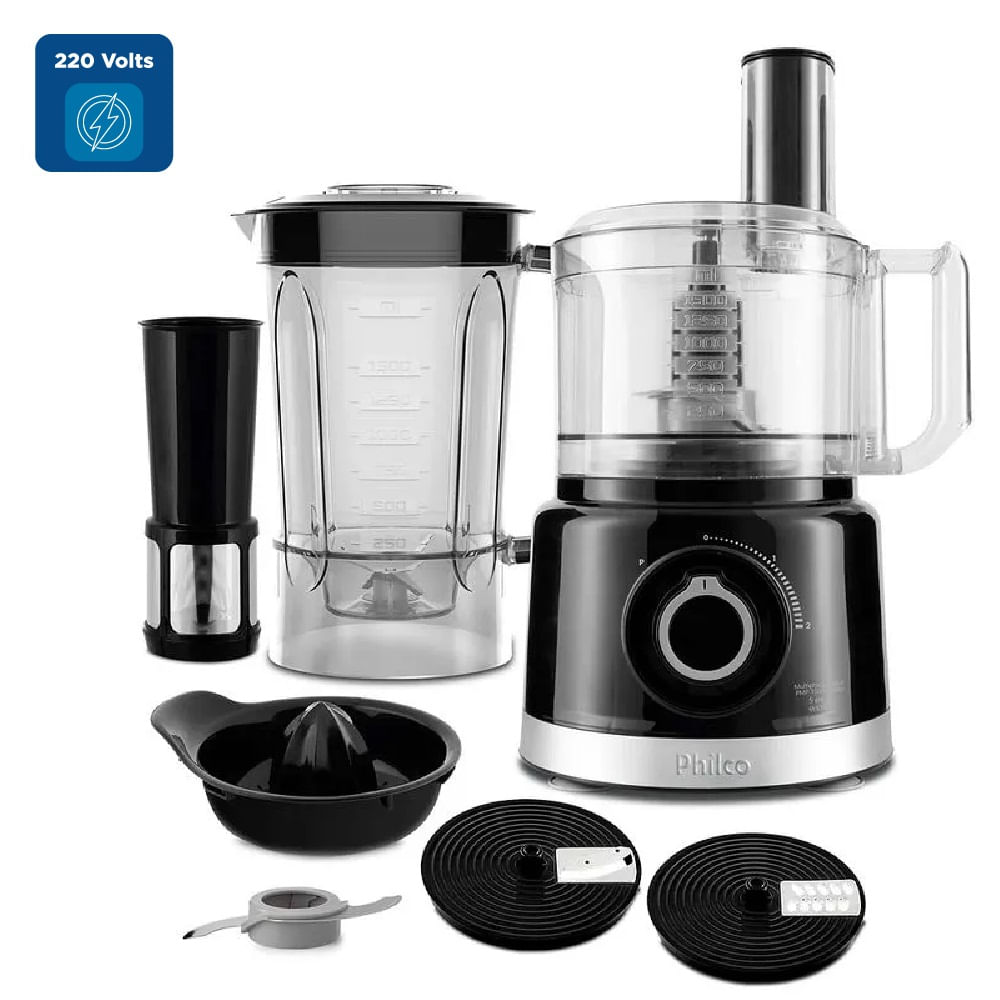 Multiprocessador Philco Turbo 5 em 1 Preto PMP1500P - 220 Volts - Imagem 2