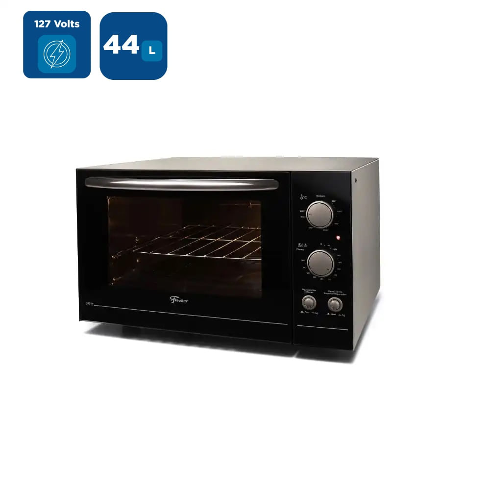 Forno Elétrico Bancada Fischer 44 Litros Fit com Dourador Prata - 127 Volts - Imagem 2