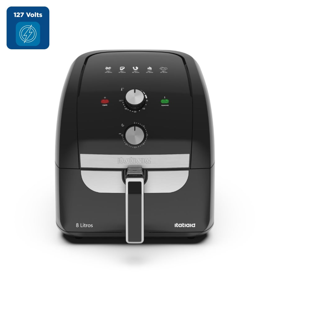 Fritadeira Air Fryer Itatiaia 8 Litros Preta AFITA1003 – 127 Volts - Imagem 2