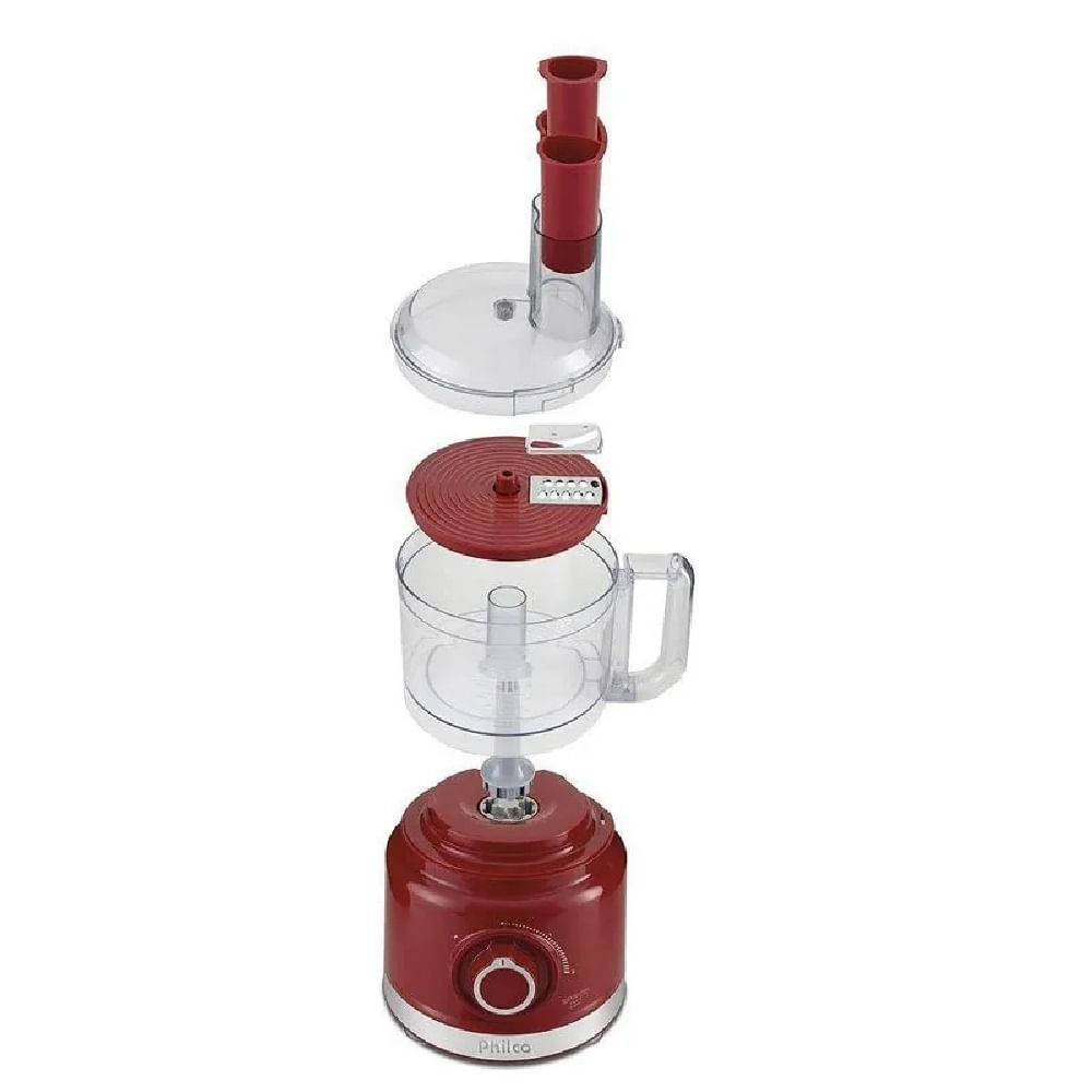 Multiprocessador Philco Turbo Vermelho PMP1500V - 220 Volts - Imagem 5
