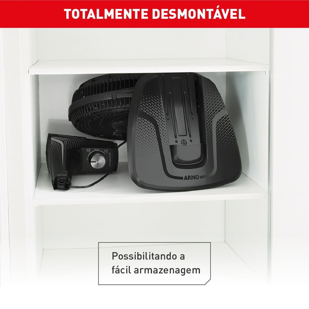 Ventilador de Mesa Arno 40cm X-Treme 9 Preto VE90 – 127 Volts - Imagem 6