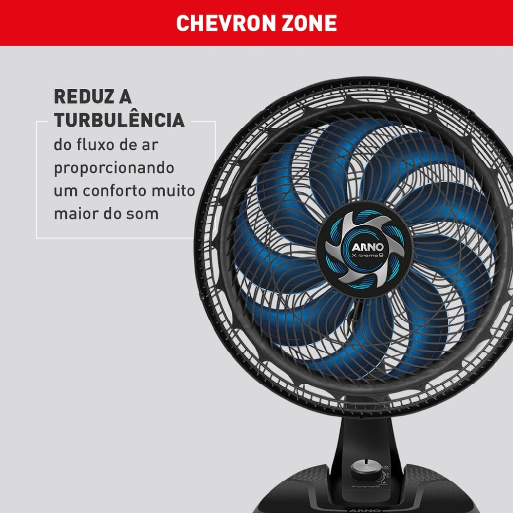 Ventilador de Mesa Arno 40cm X-Treme 9 Preto VE90 – 127 Volts - Imagem 7