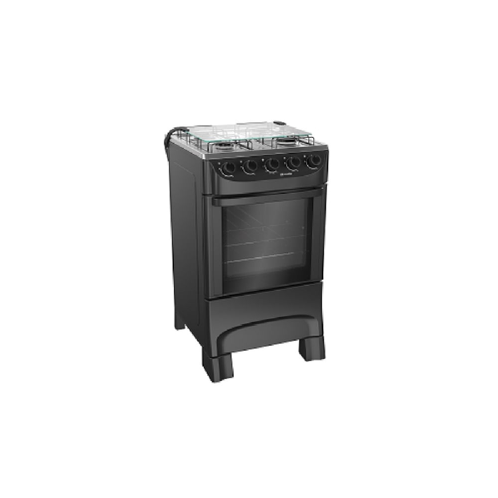 Fogão de Piso Mueller 4 Bocas Mesa Inox Preto MFI4BA - Imagem 3