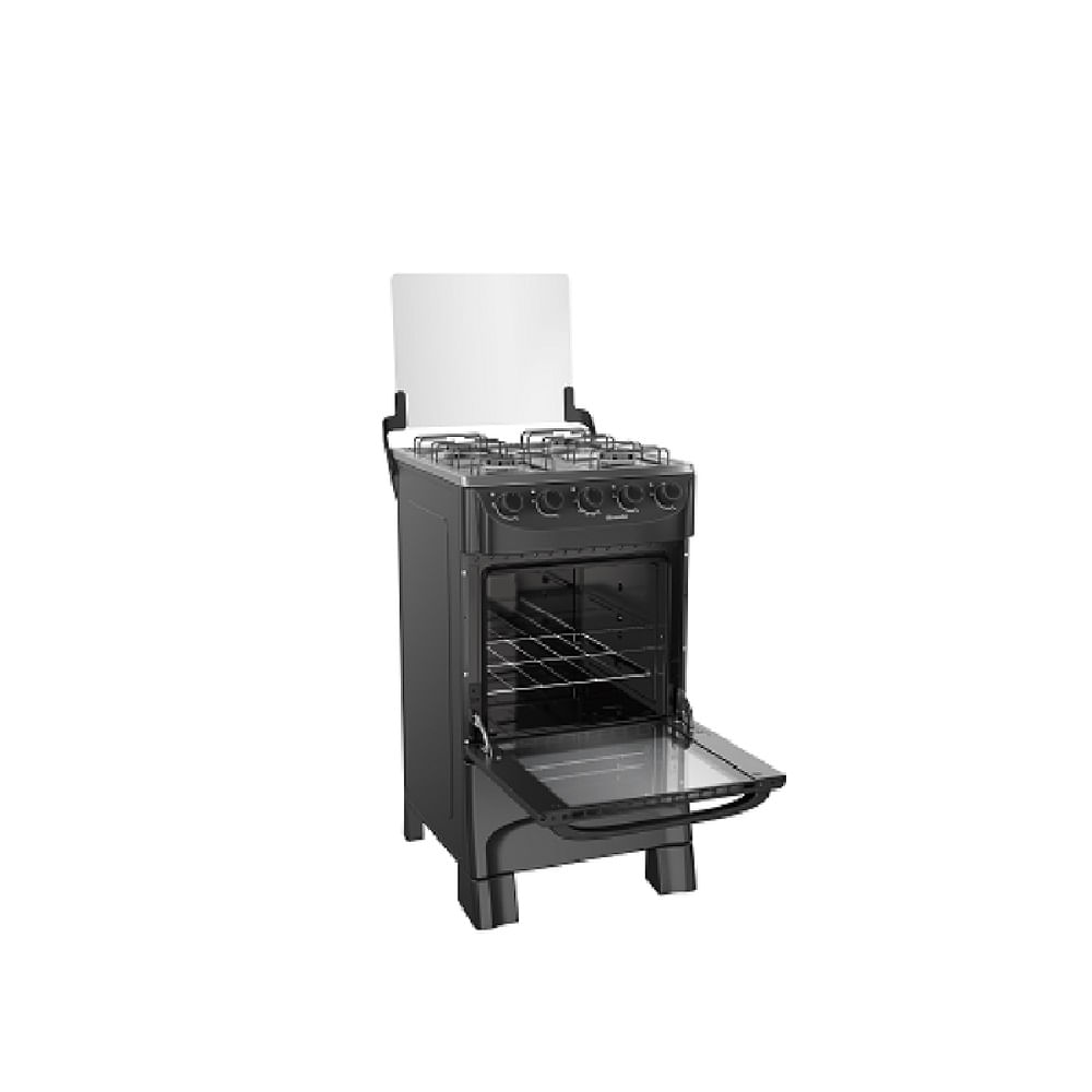 Fogão de Piso Mueller 4 Bocas Mesa Inox Preto MFI4BA - Imagem 4